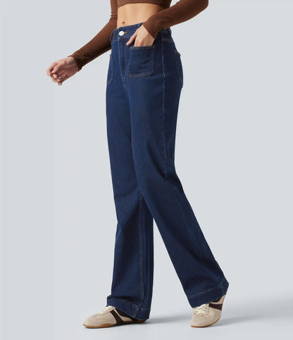 Halara Flex™ Mid Rise Casual Bootcut Jeans with Pockets