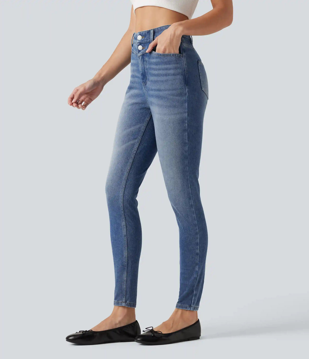 Halara Flex™ High Waisted Skinny Casual Jeans with Pockets