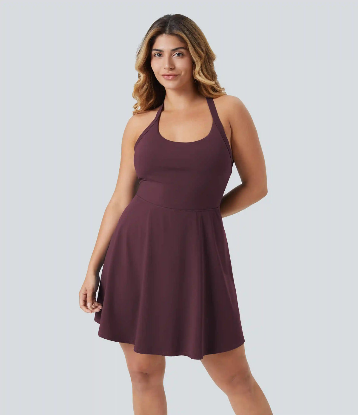 Flare Dance Plus Size Active Dress-Longer Length-Easy Peezy Edition