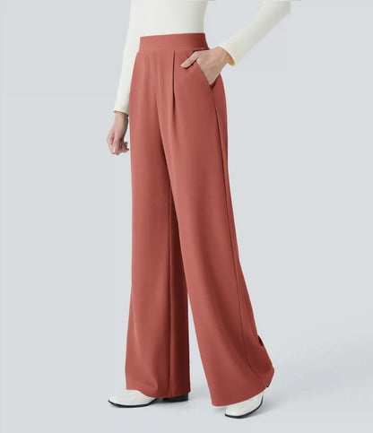 Halara Flex™ High Waisted Body Sculpt Waist-Slimming Pocket Wide Leg Micro Waffle Work Pants