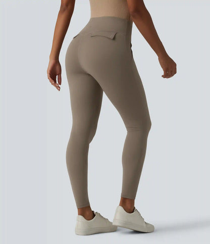 Halara UltraSculpt™ High Waisted Tummy Control Casual 7/8 Leggings with Pockets