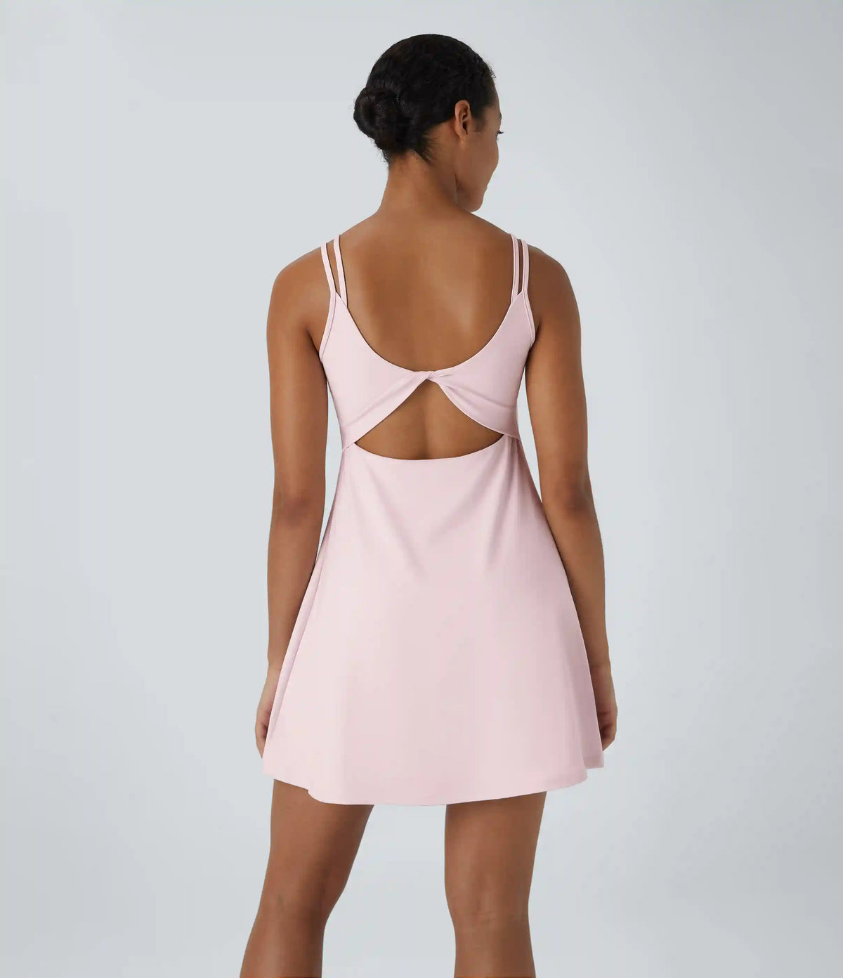 SoftlyZero™ Plush Double Straps 2-Piece Pocket Slip Dance Active Dress A-D Cups