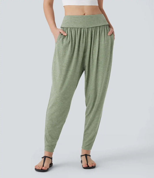 High Waisted Pocket Harem Pants