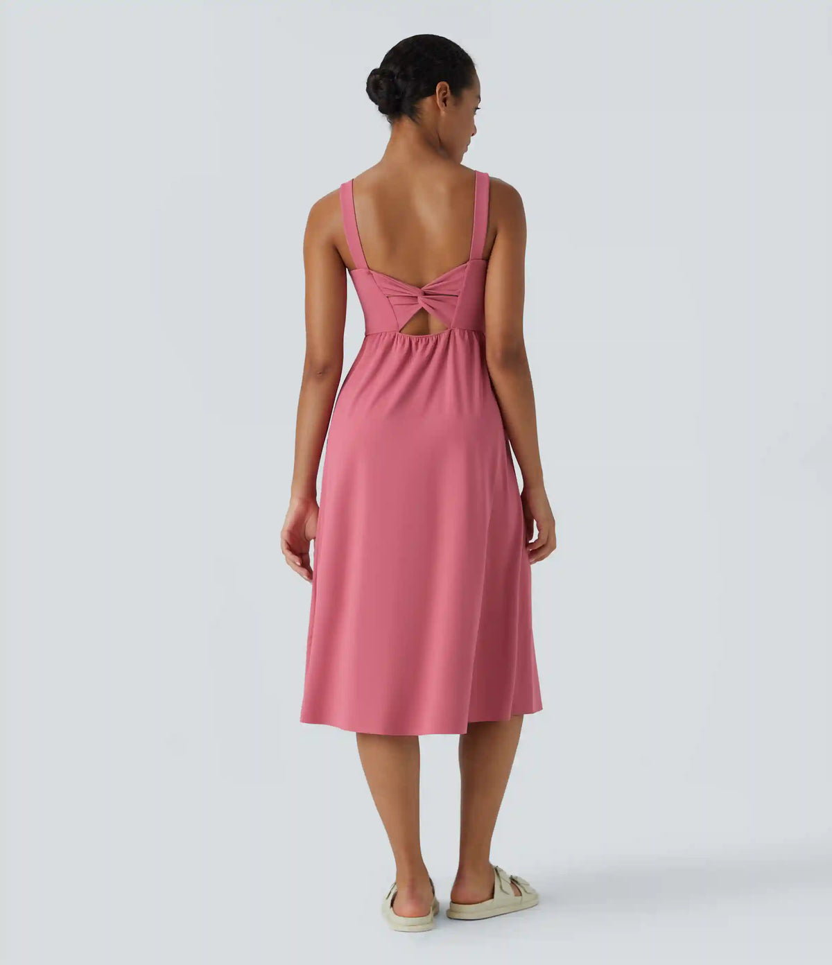 Padded Midi Casual Dress A-D Cups
