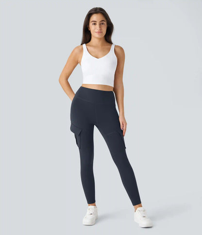 DayStretch High Waisted Cargo Pocket Skinny Yoga Leggings