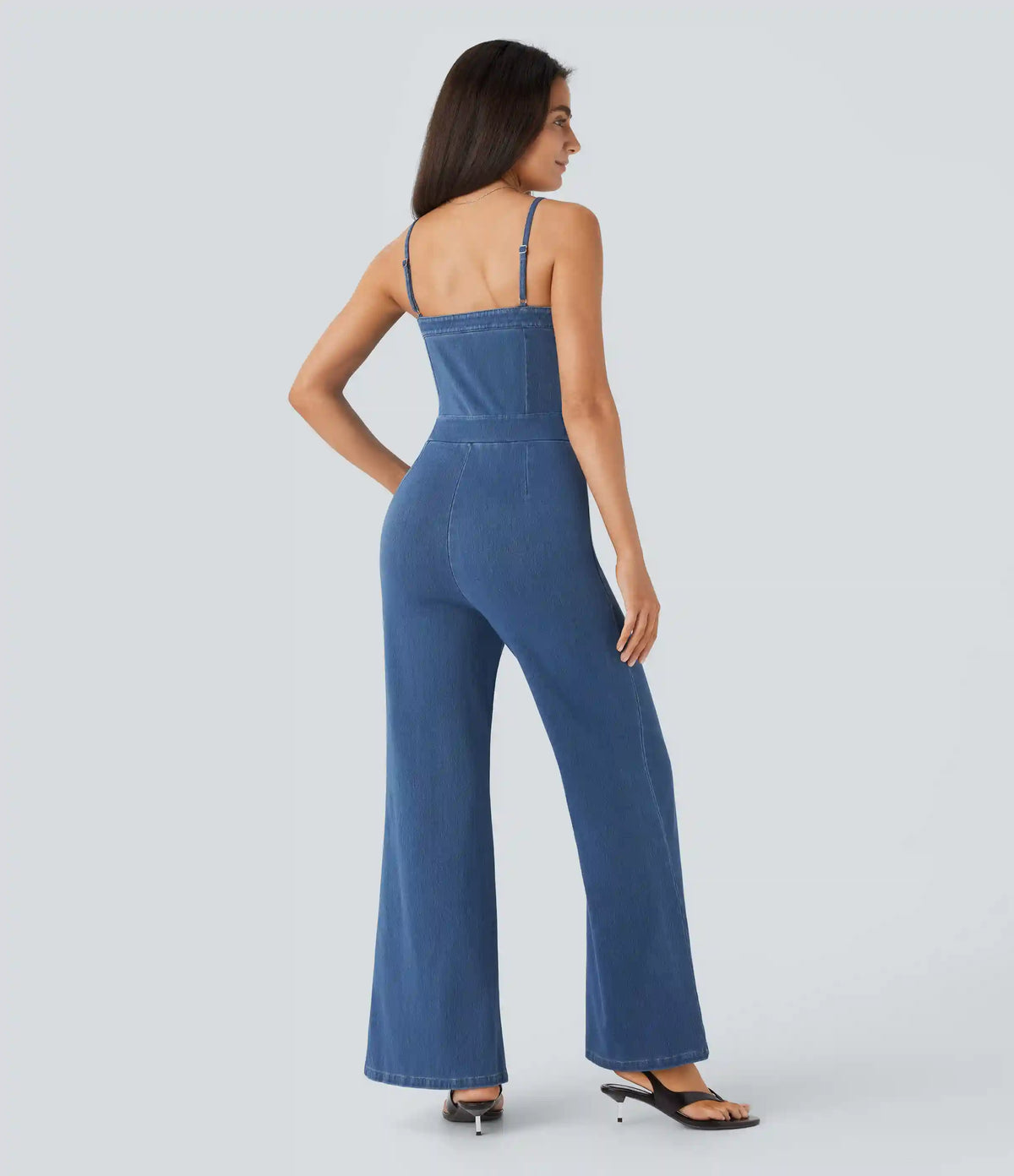 Halara Flex™ Washed Denim Casual Jumpsuit