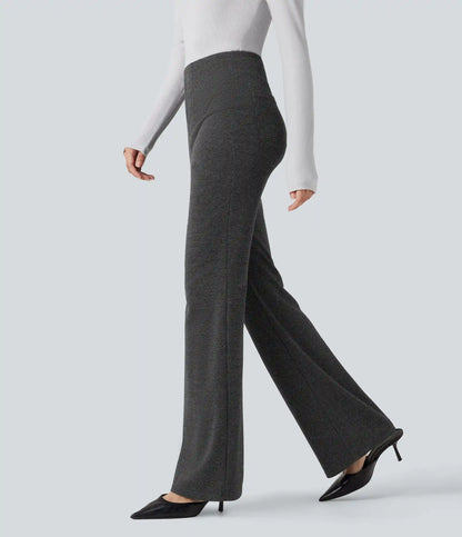 Halara Flex™ High Waisted Houndstooth Flare Work Pants with Pockets