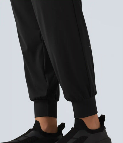 Mid Rise Running Joggers with Pockets