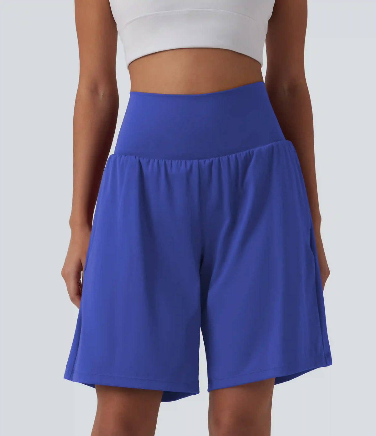 SoftlyZero™ Airy Super High Waisted 2-in-1 InstantCool Yoga Shorts 9" with Pockets