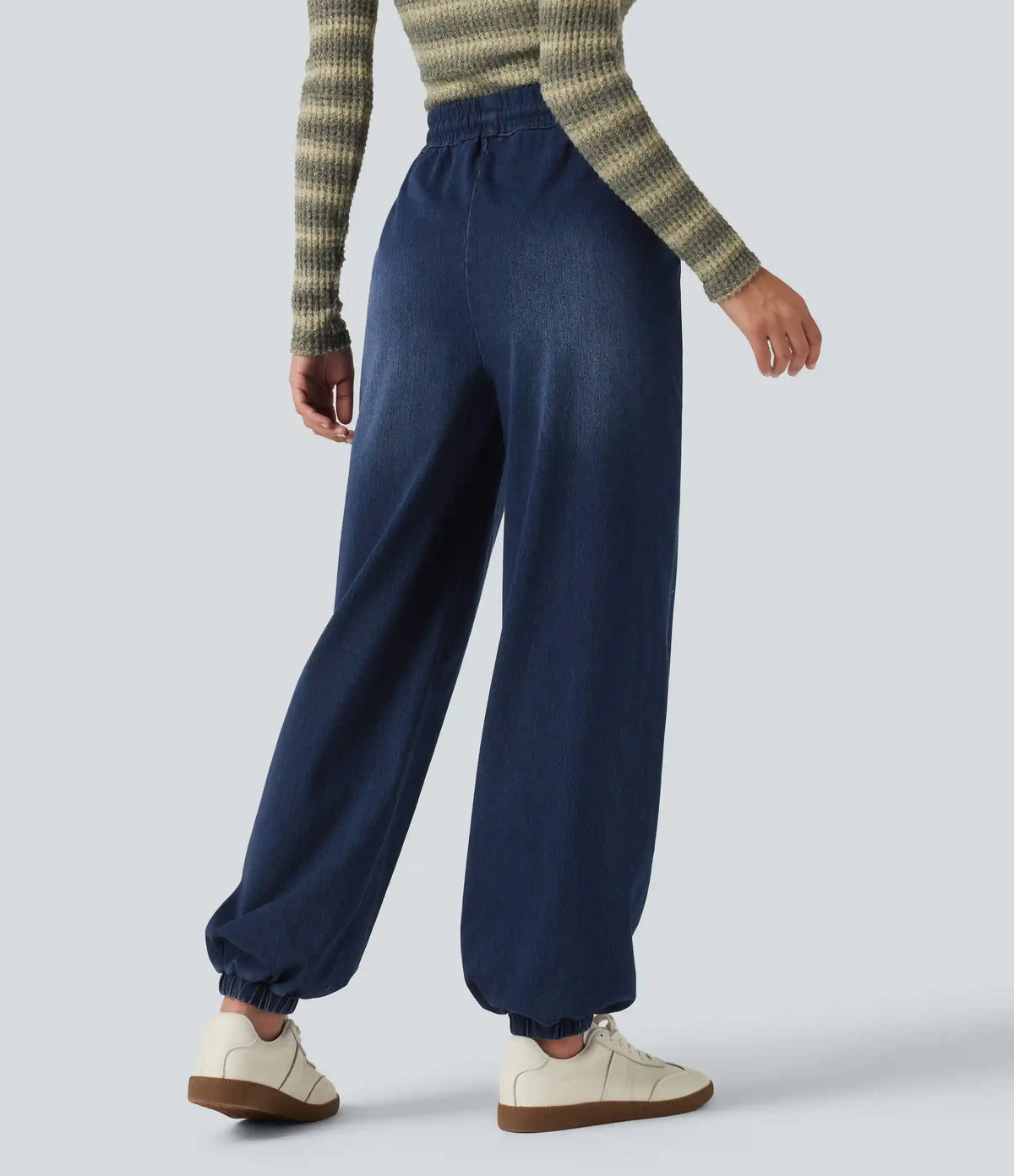 Halara Flex™ High Waisted Drawstring Denim Casual Joggers with Pockets