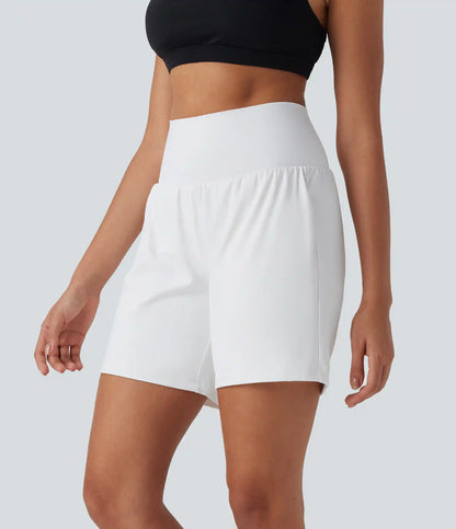SoftlyZero™ Airy Super High Waisted 2-in-1 InstantCool Yoga Shorts 7" with Pockets