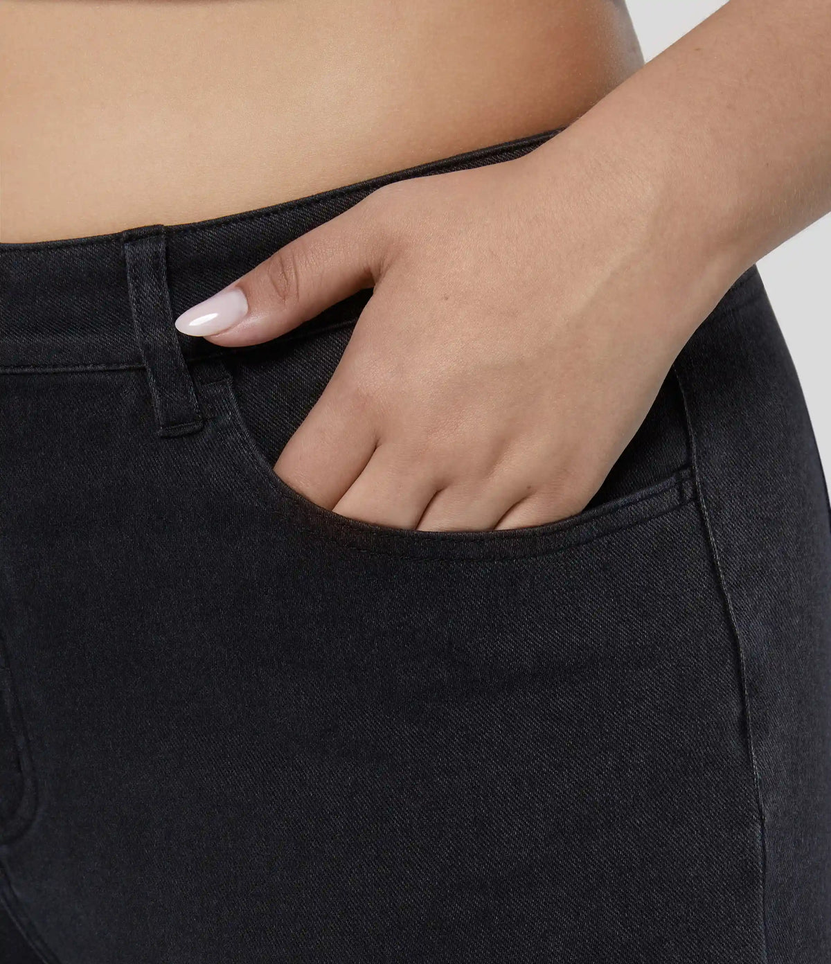 Halara Flex™ Mid Rise Pockets Casual Plus Size Jeans