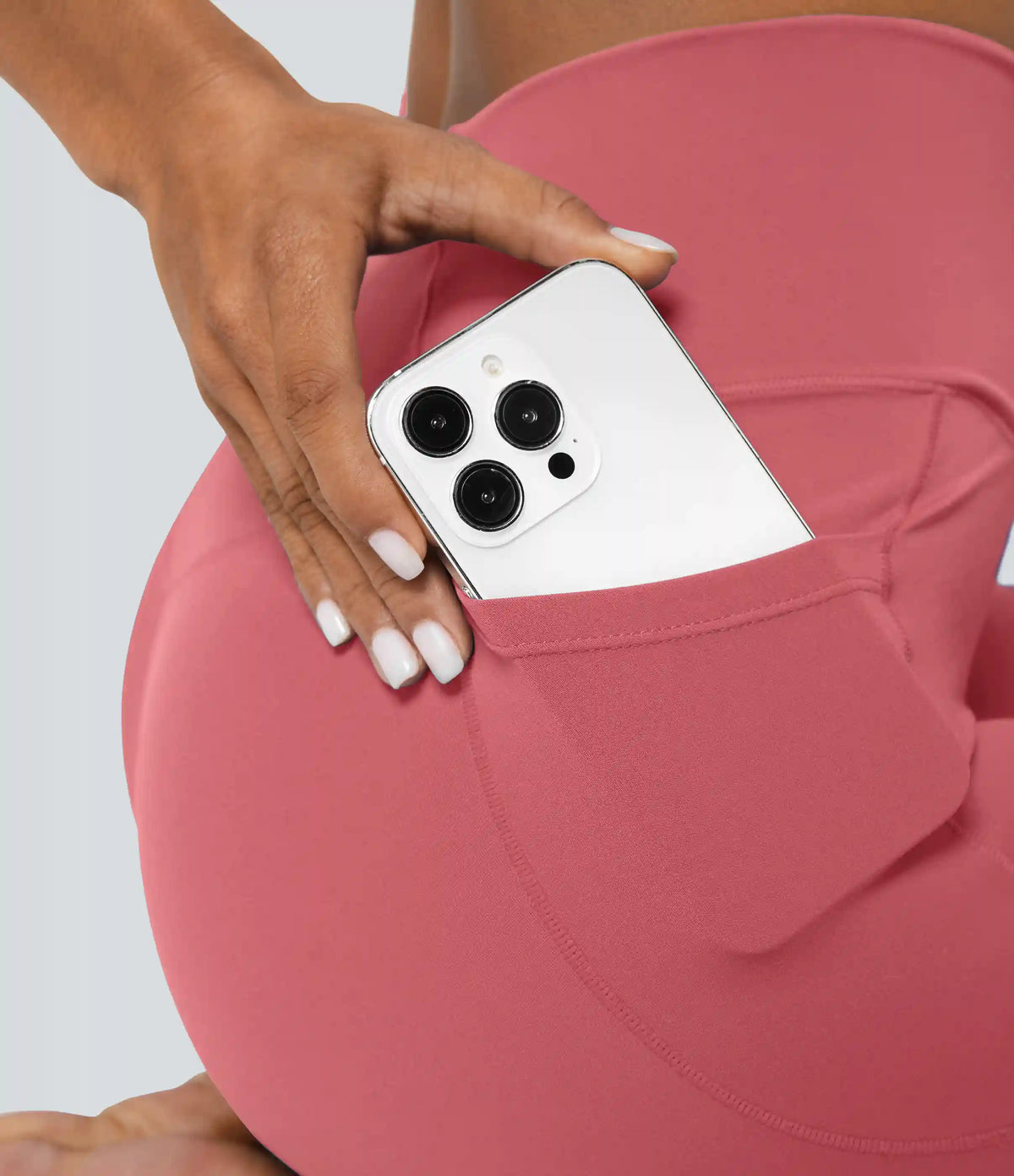 SoftlyZero™ Crossover Pocket Plain Leggings