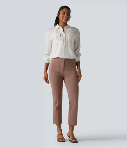 Halara Flex™ Mid Rise Work Bootcut Pants with Pockets