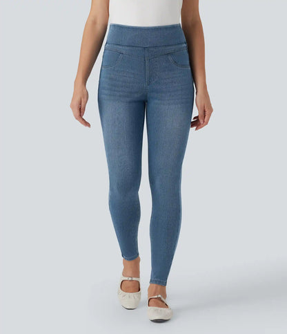 Halara Flex™ High Waisted Denim Casual Skinny 7/8 Leggings with Pockets