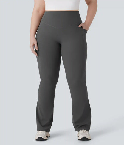 Halara UltraSculpt™ High Waisted Scrunch Butt Lifting Tummy Control Pocket Shaping Yoga Bootcut Plus Size Leggings