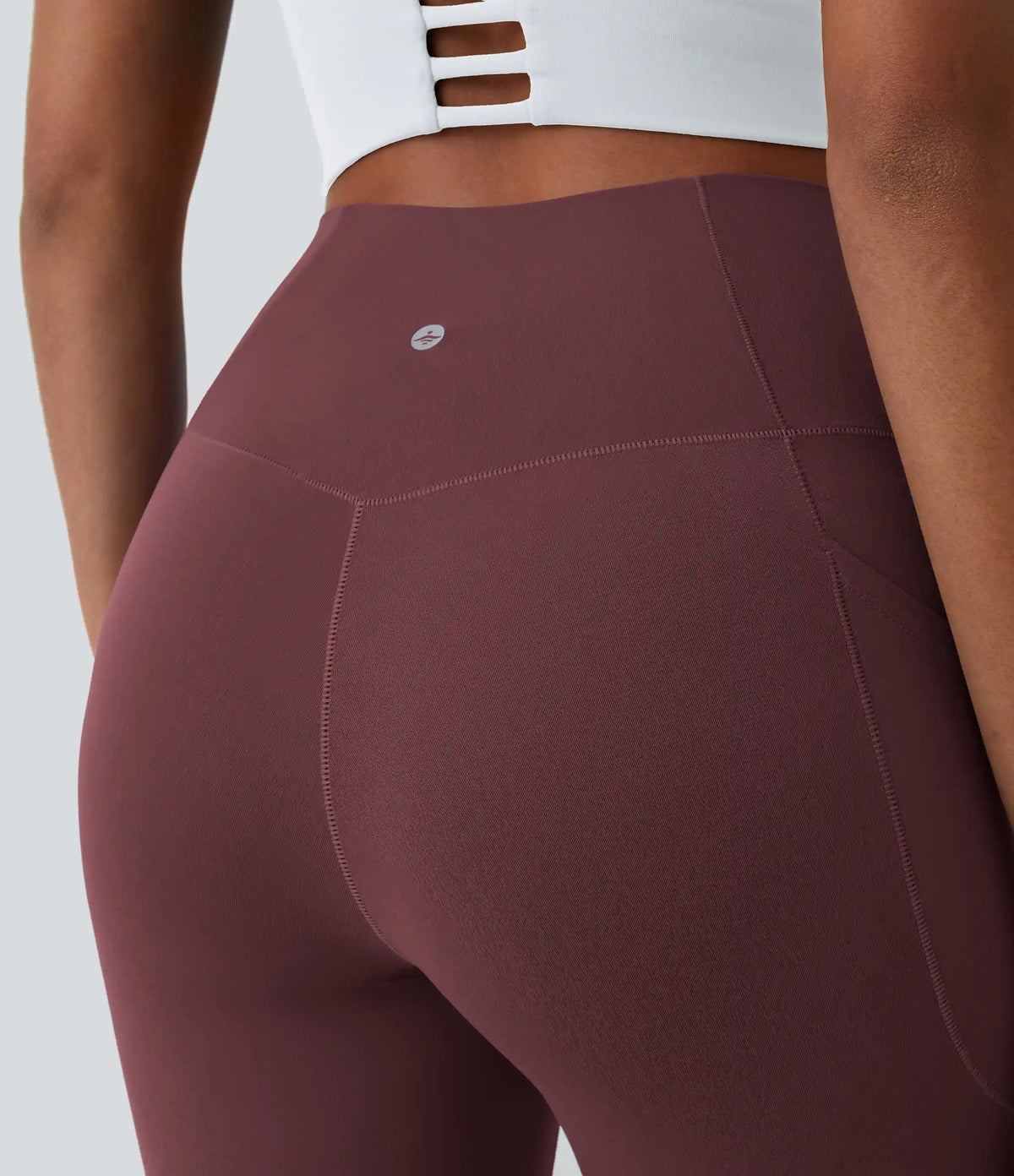 SoftlyZero™ Crossover Pocket Plain Leggings