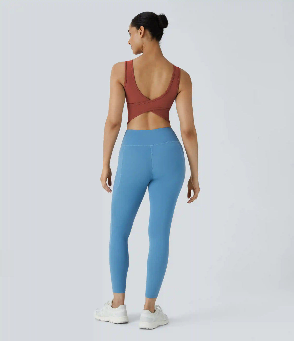 U Neck Crossover Barre Ballet Dance Tank Top A-D Cups