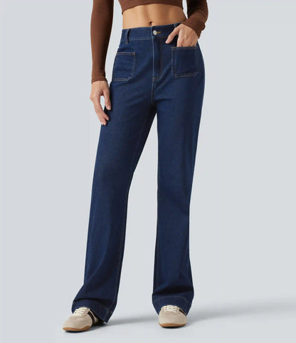 Halara Flex™ Mid Rise Casual Bootcut Jeans with Pockets