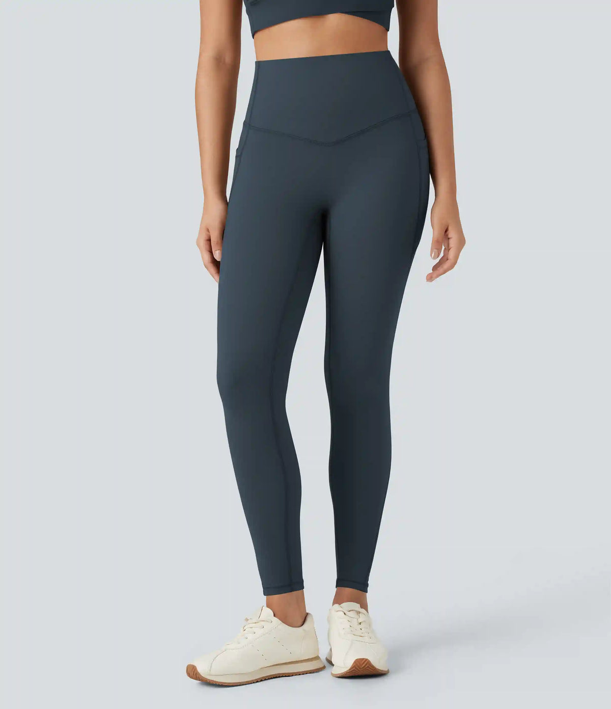 Halara Ultrasculpt™ Heat High Waisted Tummy Control Fleece Yoga Leggings with Pockets