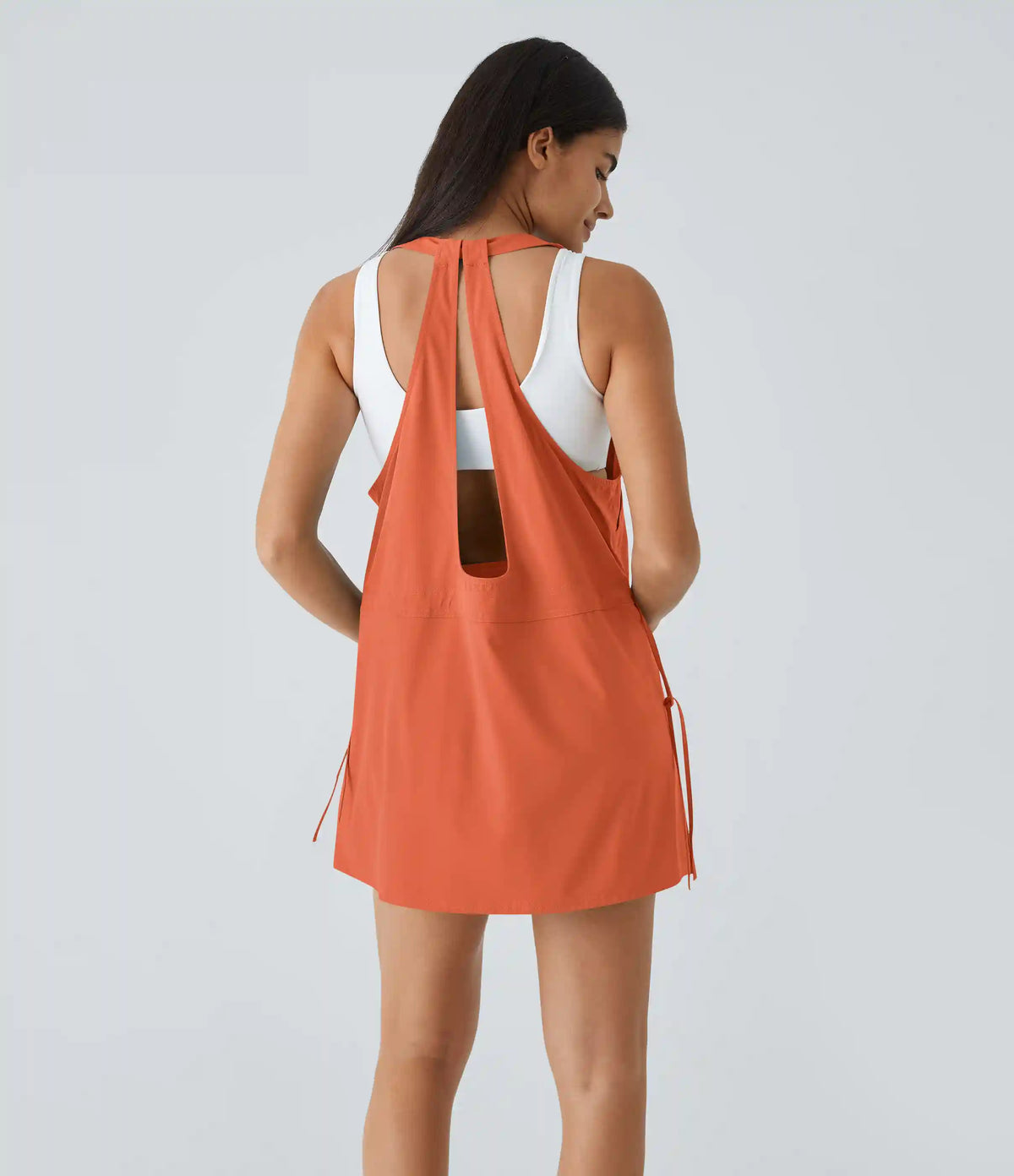 Breezeful™ Pockets Drawstring 2-Piece Quick Dry Mini Hiking Active Dress