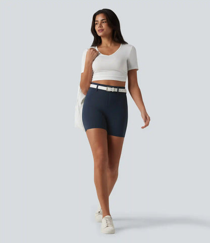 Halara UltraSculpt™ High Waisted Casual Biker Shorts 5'' with Pockets