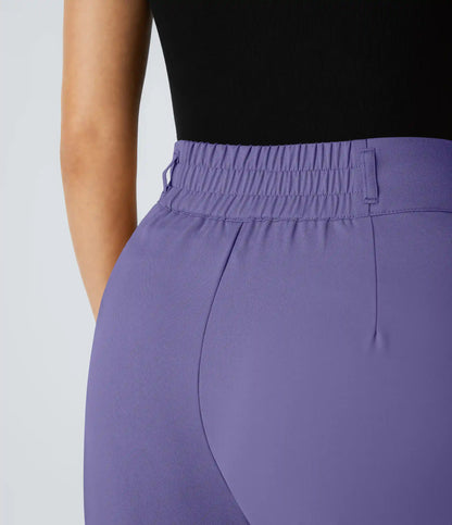 Halara Flex™ High Waisted Zipper Pocket Shirred Straight Leg Work Pants