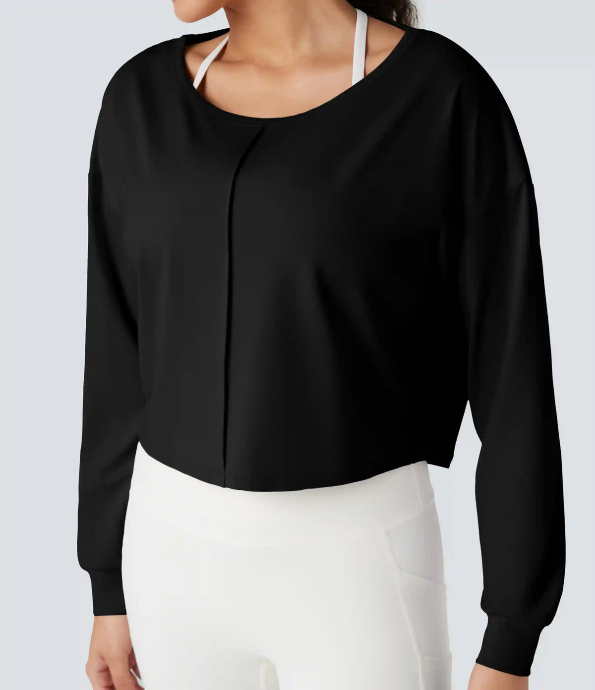 Backless Long Sleeve Workout Sports Top
