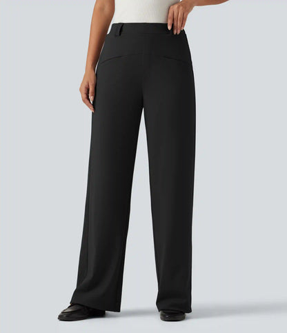 Halara Flex™ Mid Rise Wide Leg Work Pants with Pockets