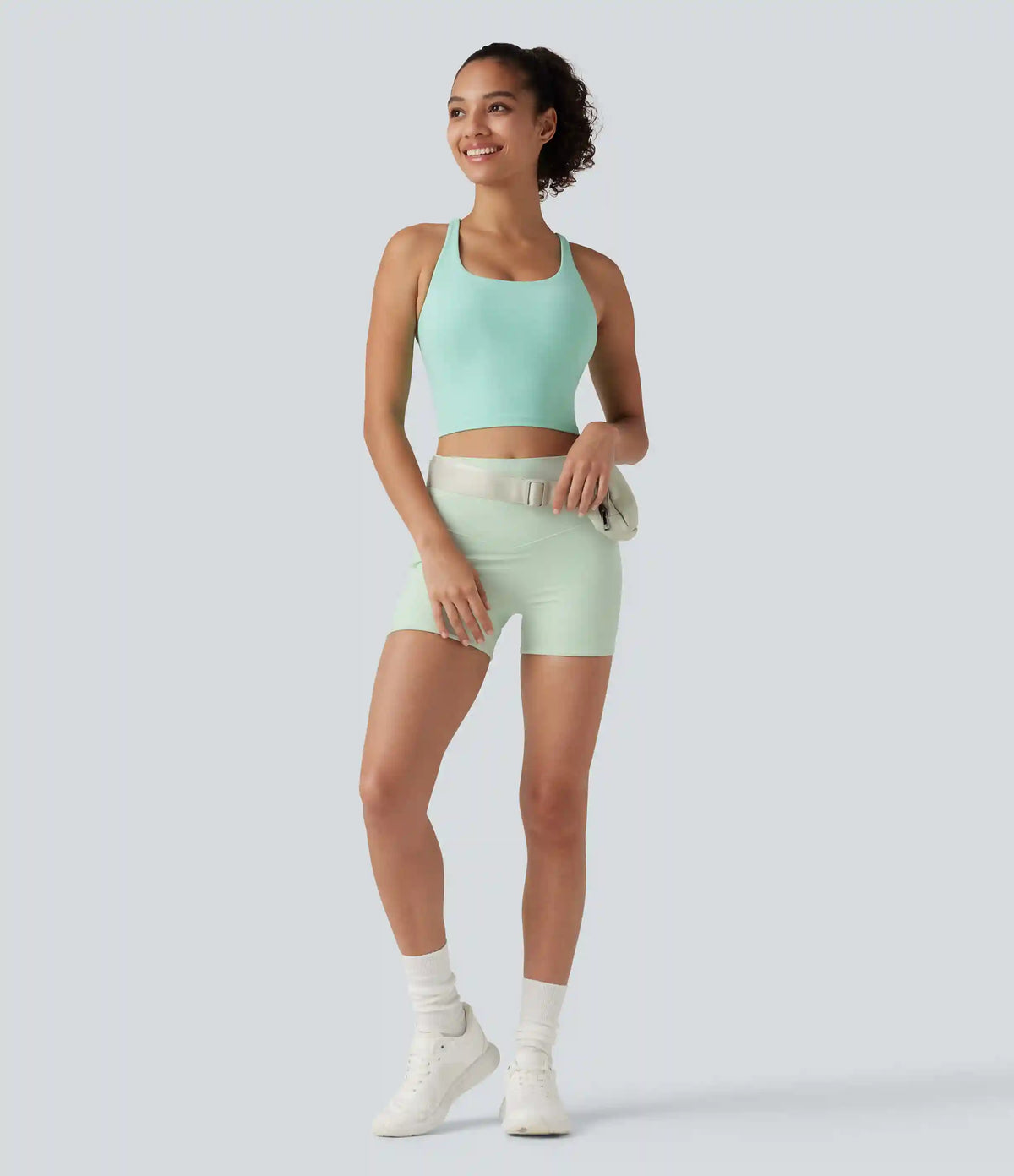 Halara UltraSculpt™ High Waisted Tummy Control Shaping Training Biker Shorts 3'' with Pockets