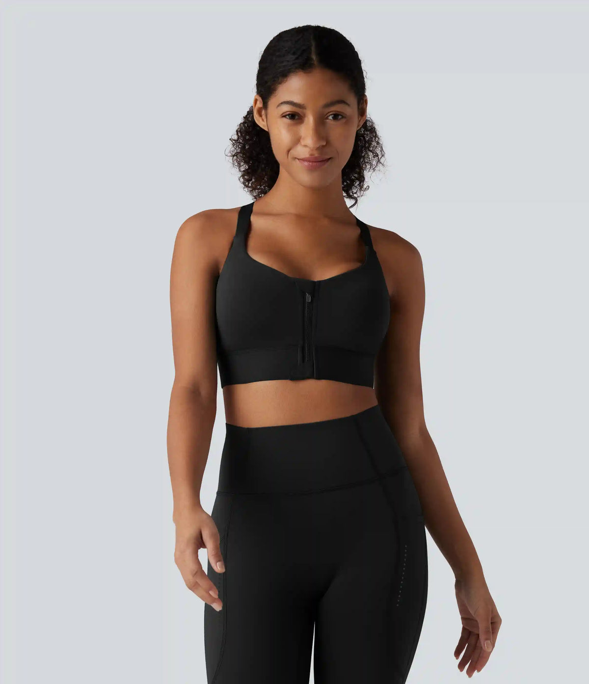 SpeedWave™ Medium Support Zipper Quick Dry Running Sports Bra