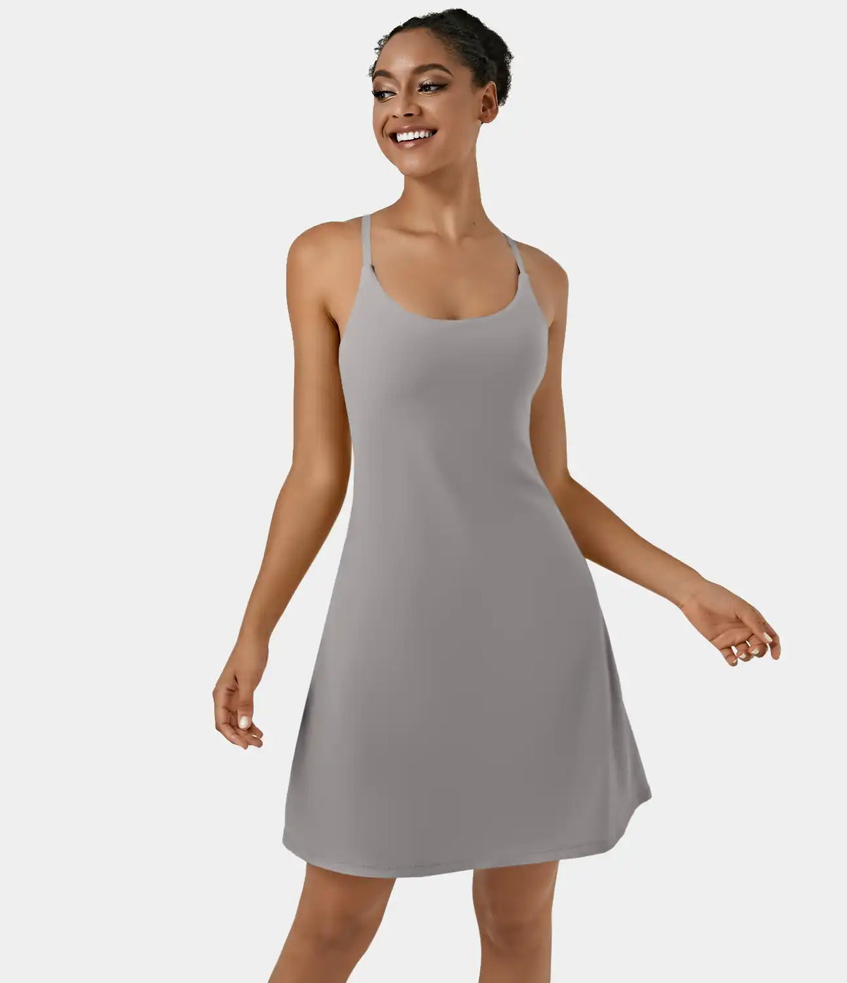SoftlyZero™ Airy Cut Out 2-in-1 Pocket InstantCool Longer Active Dress