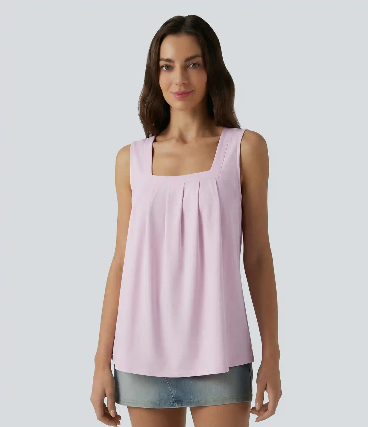 Square Neck Casual Tank Top