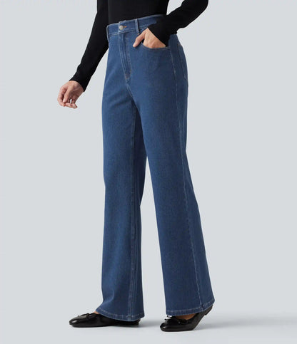 Halara Flex™ High Waisted Flare Casual Jeans with Pockets