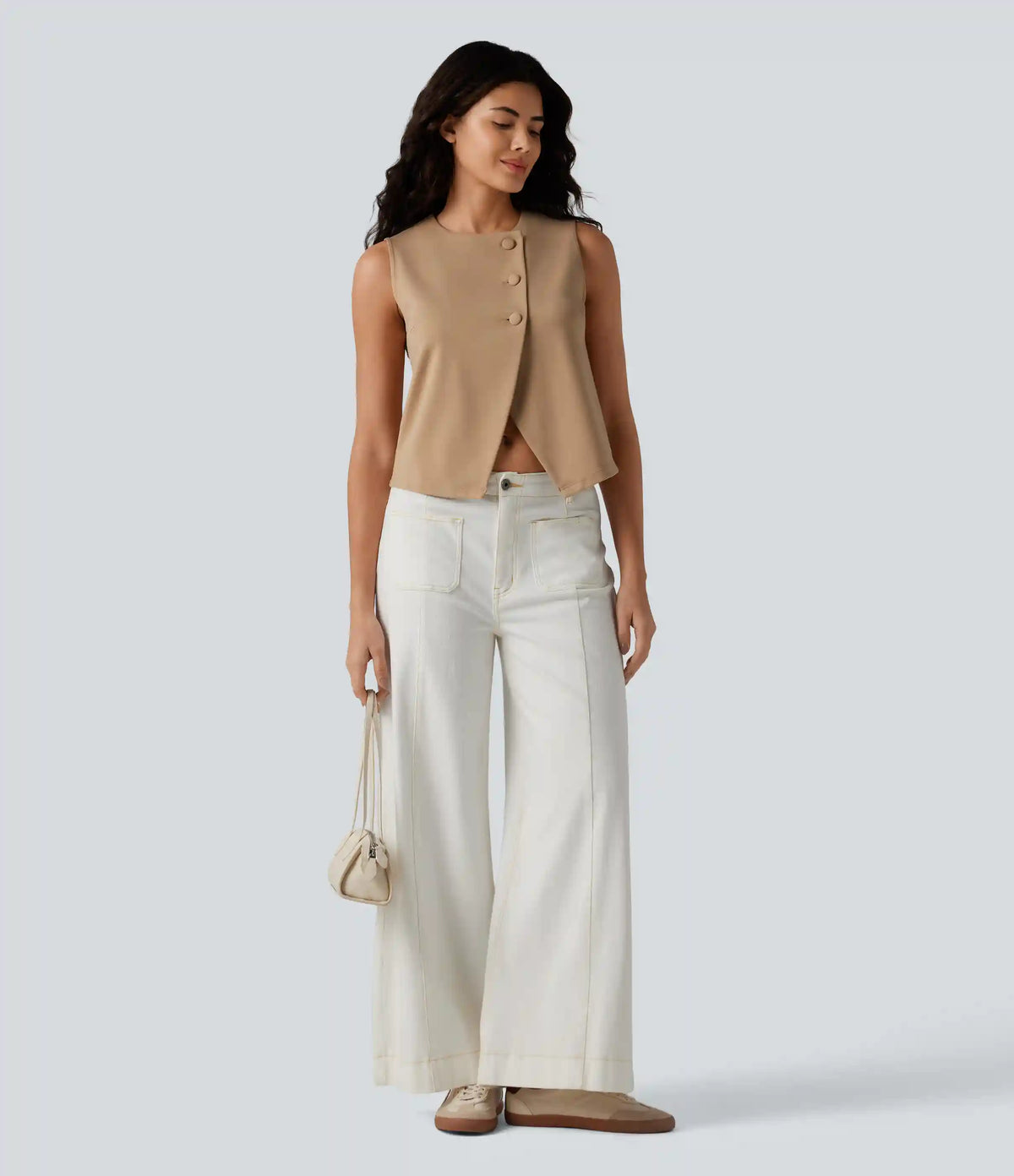 Round Neck Casual Vest