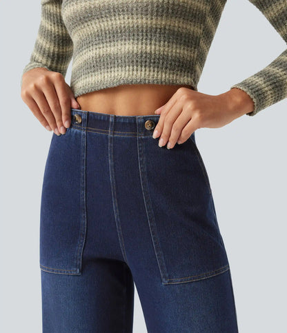Halara Flex™ High Waisted Wide Leg Jeans with Pockets