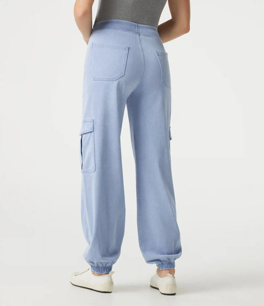 Halara Flex™ Denim Mid Rise Casual Cargo Joggers with Pockets