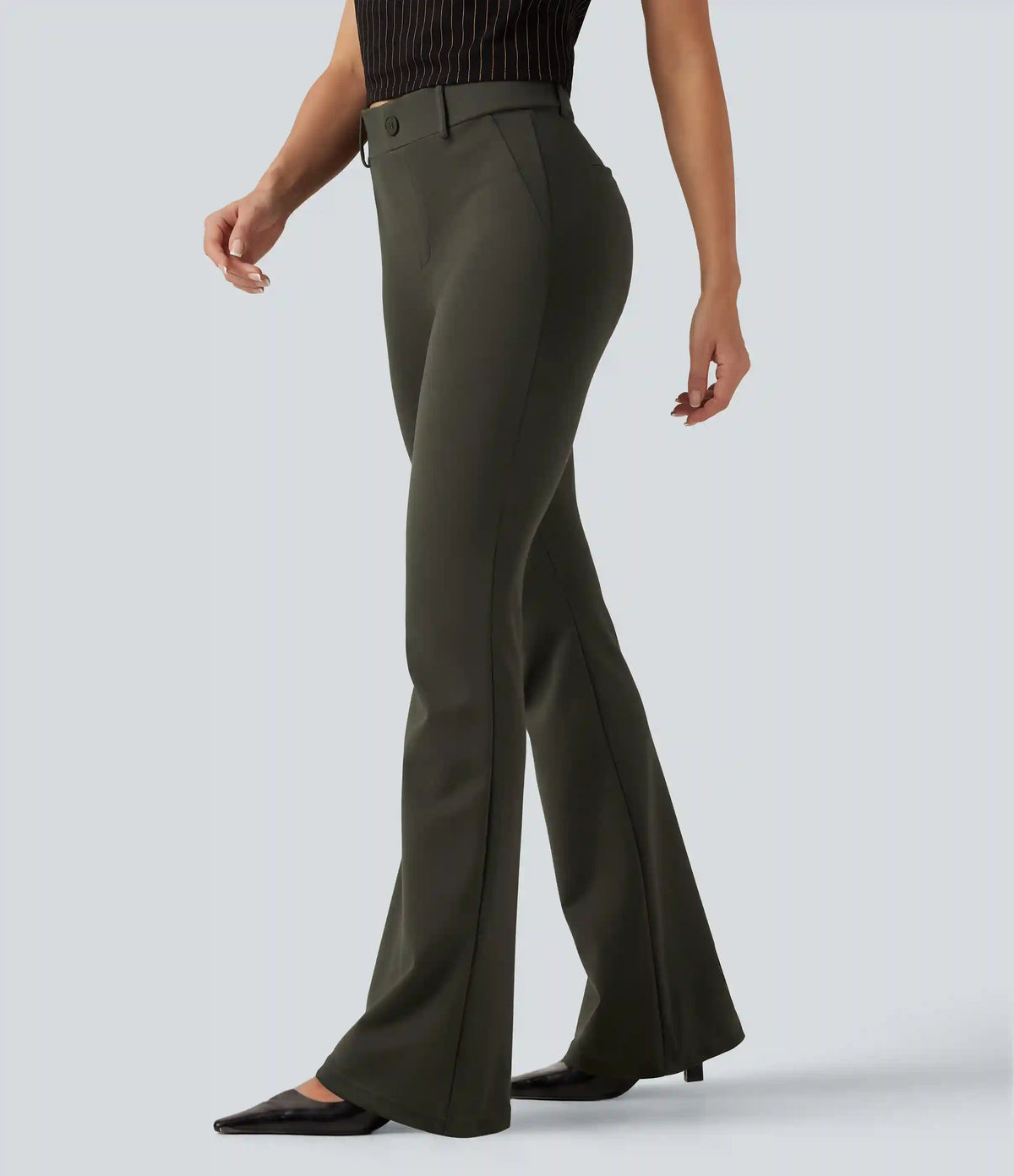 Halara Flex™ Mid Rise Bootcut Work Pants with Pockets