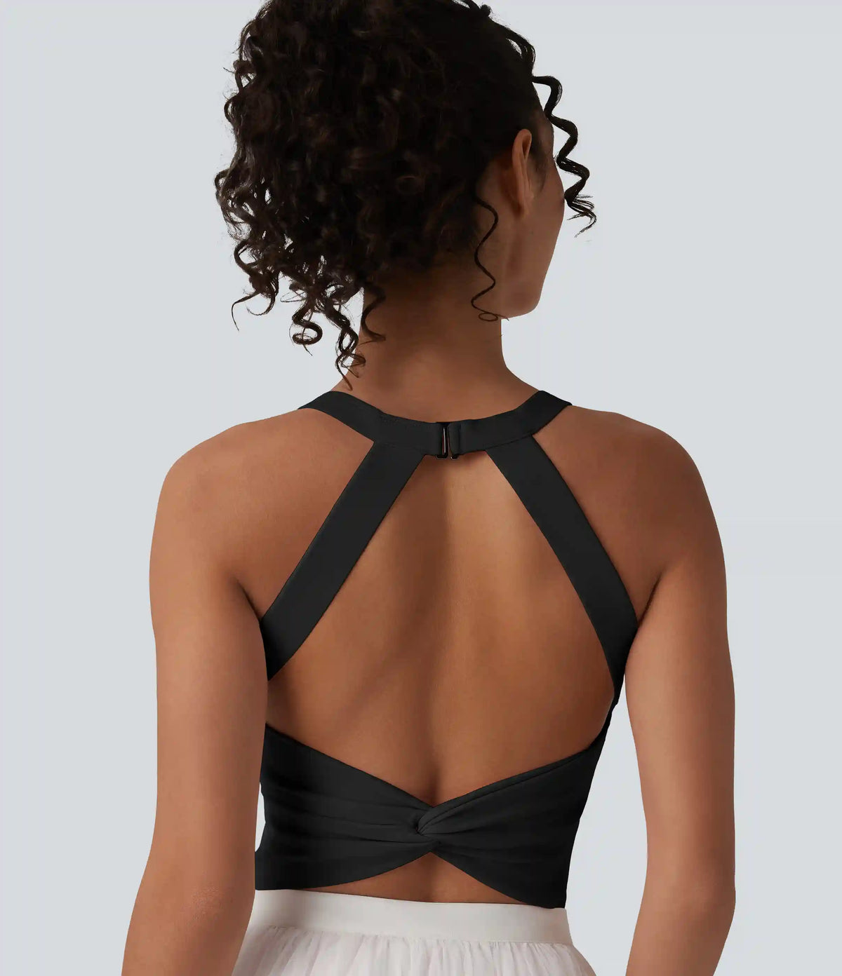 SoftlyZero™ Airy Twisted Backless Adjustable Buckle U-Neck Sleeveless Built-in Bra InstantCool Casual Bodysuit