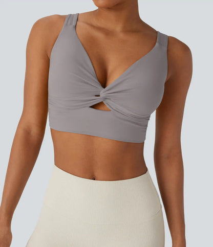 SoftlyZero™ Airy Low Support Cut Out InstantCool Yoga Sports Bra DD-F Cups