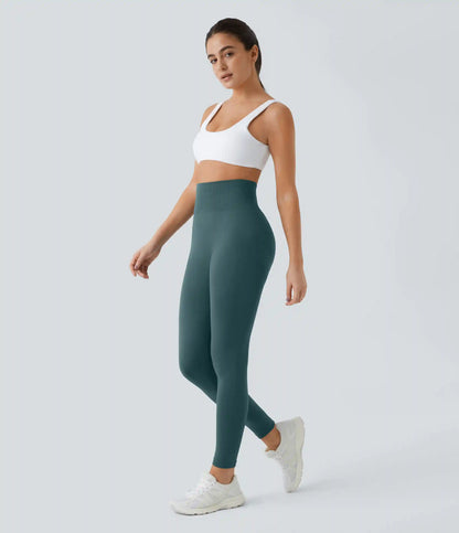 OneForm Seamless Flow High Waisted Ruched Plain Leggings