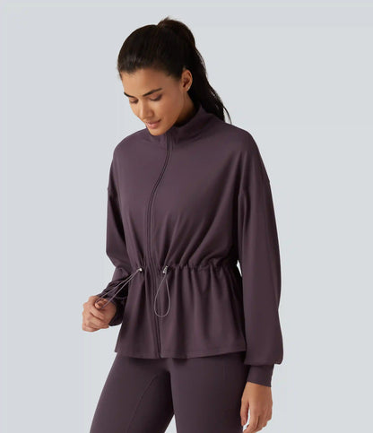 SoftlyZero™ High Neck Long Sleeve Yoga Jacket