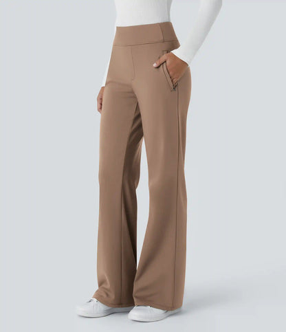Halara Flex™ DayStretch Mid Rise Side Zipper Pocket Work Flare Pants