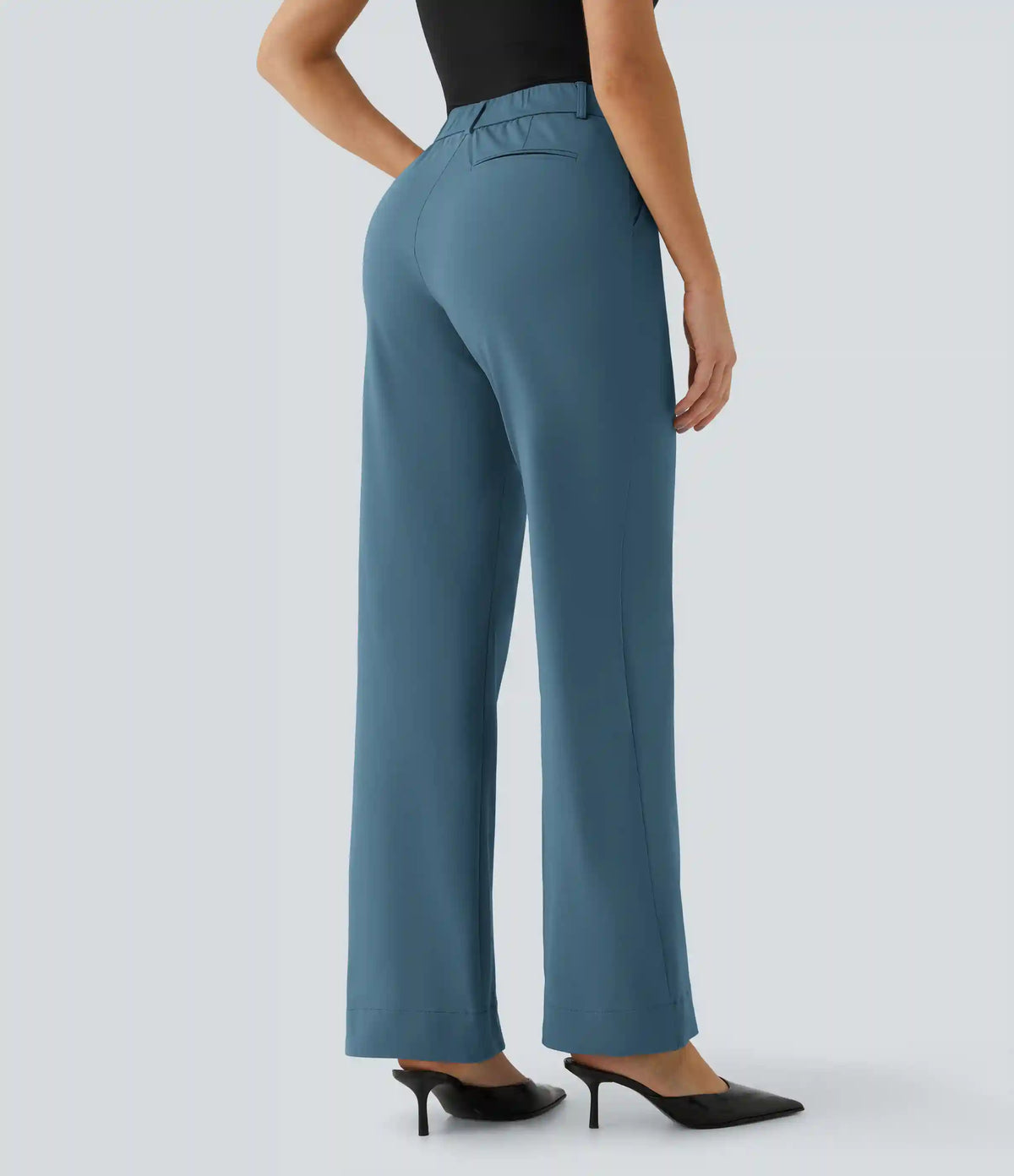 Halara Flex™ Mid Rise Pocket Straight Leg Work Pants