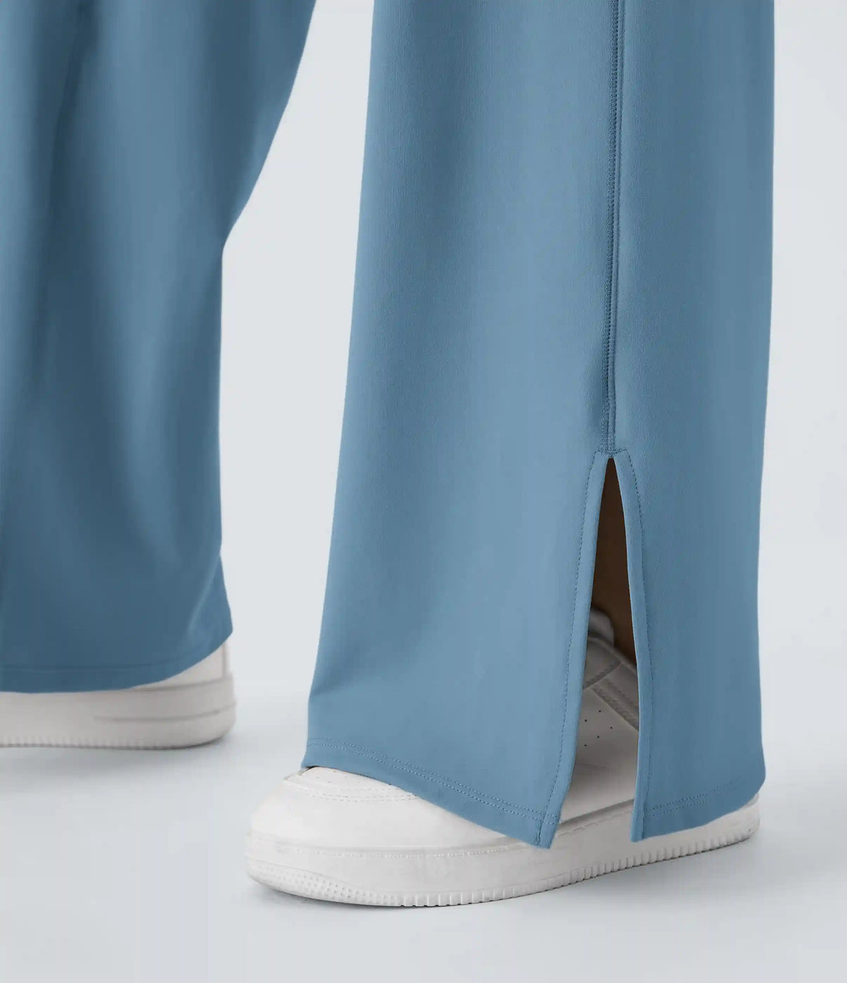 DayStretch Crossover Pocket Hem Wide Leg Yoga Pants-Smile