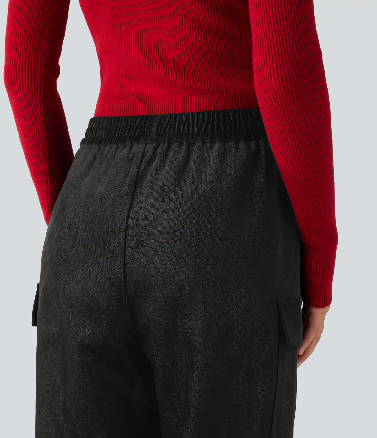 High Waisted Casual Pants with Pockets