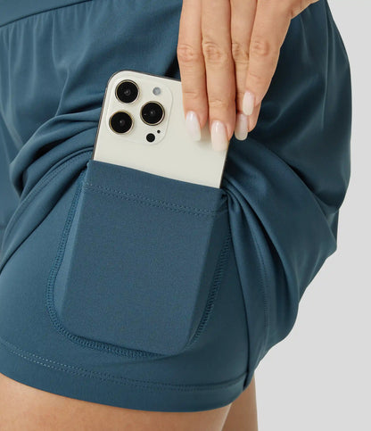 SoftlyZero™ Airy Super High Waisted 2-in-1 InstantCool Yoga Shorts 5'' with Pockets-Longer Length