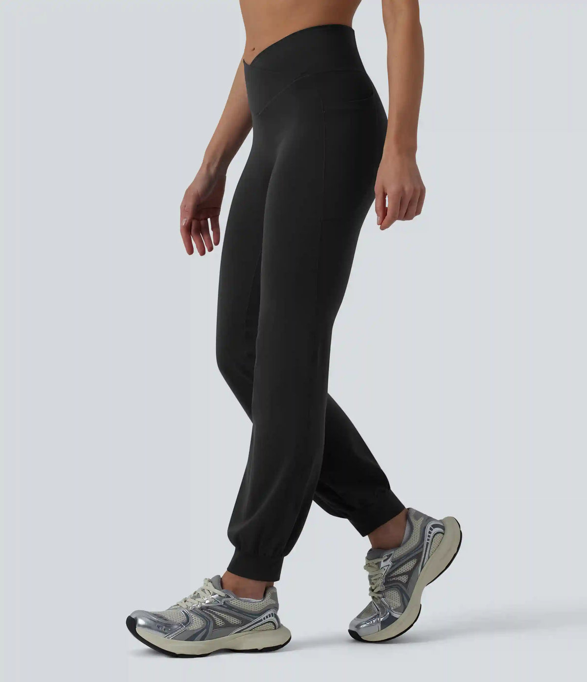 SoftlyZero™ High Waisted Crossover Dance Joggers with Pockets