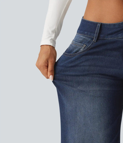 Halara Flex™ Low Rise Wide Leg Casual Jeans with Pockets