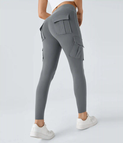 DayStretch High Waisted Cargo Pocket Skinny Yoga Leggings